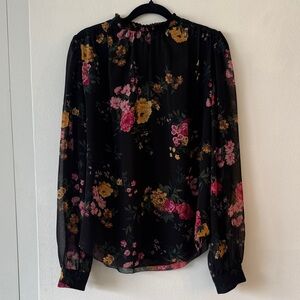Wilfred Black Floral Blouse